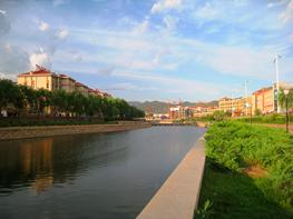 The central river has been transformed