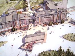 Artist's conception of Secret garden Alpine Village
