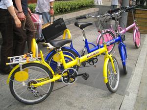 Colorful bikes, hangzhou
