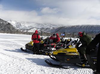 chanbaishan skiing, snowmobiles