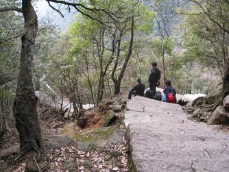 Huangshan, grnite stairs