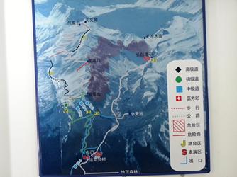 changbaishan, nordic skiing trail map