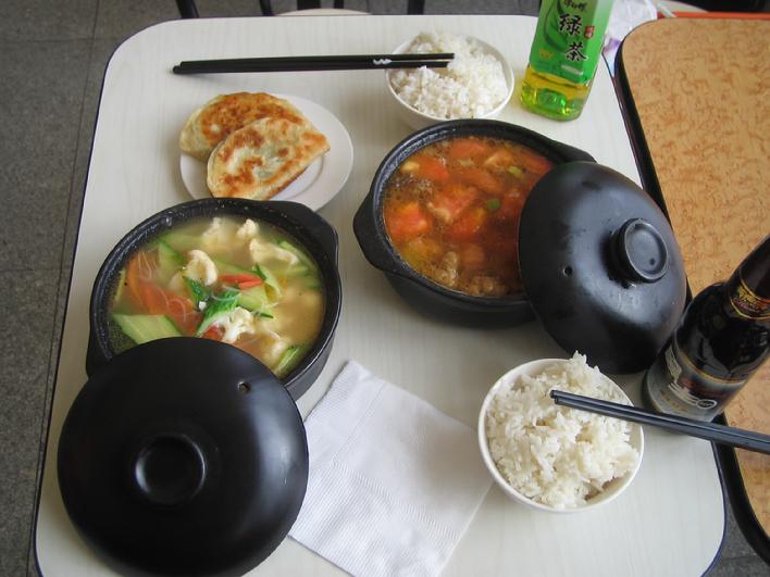 Chinese food, ski area lunch